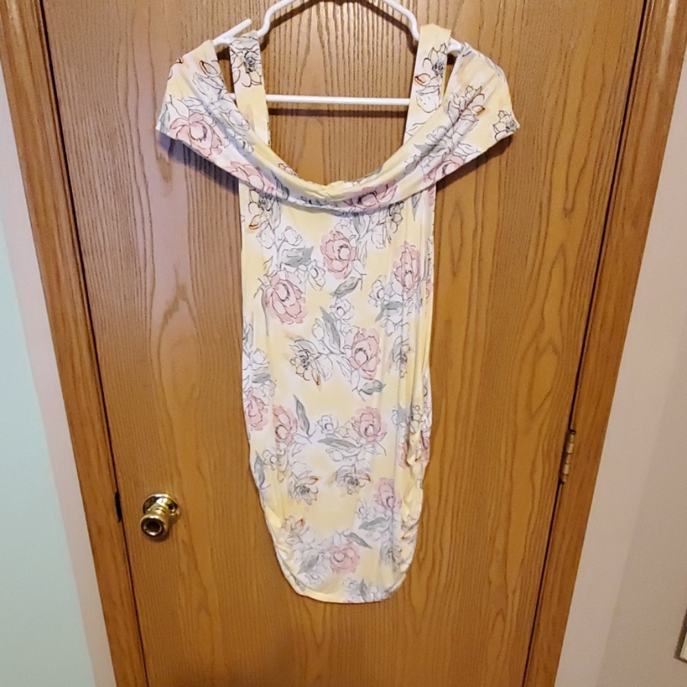 Cold Shoulder Floral Shirt